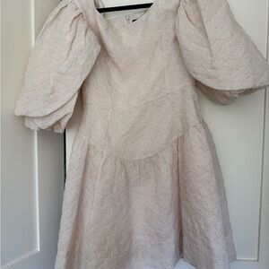 Simone Rocha jacquard puff sleeve dress uk10